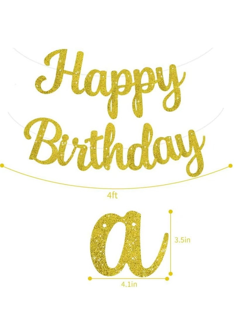 Birthday Banner Decoration Beautiful Birthday Door Decoration (golden) - Image 2