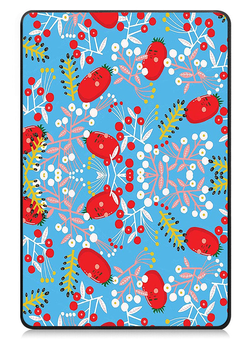 Theodor Protective Flip Case For Samsung Galaxy Tab S6 Lite 10.4 Inch 2024/2022/2020, With Trifold Stand Auto Wake Sleep Shockproof Cover Tomatoes - Image 1