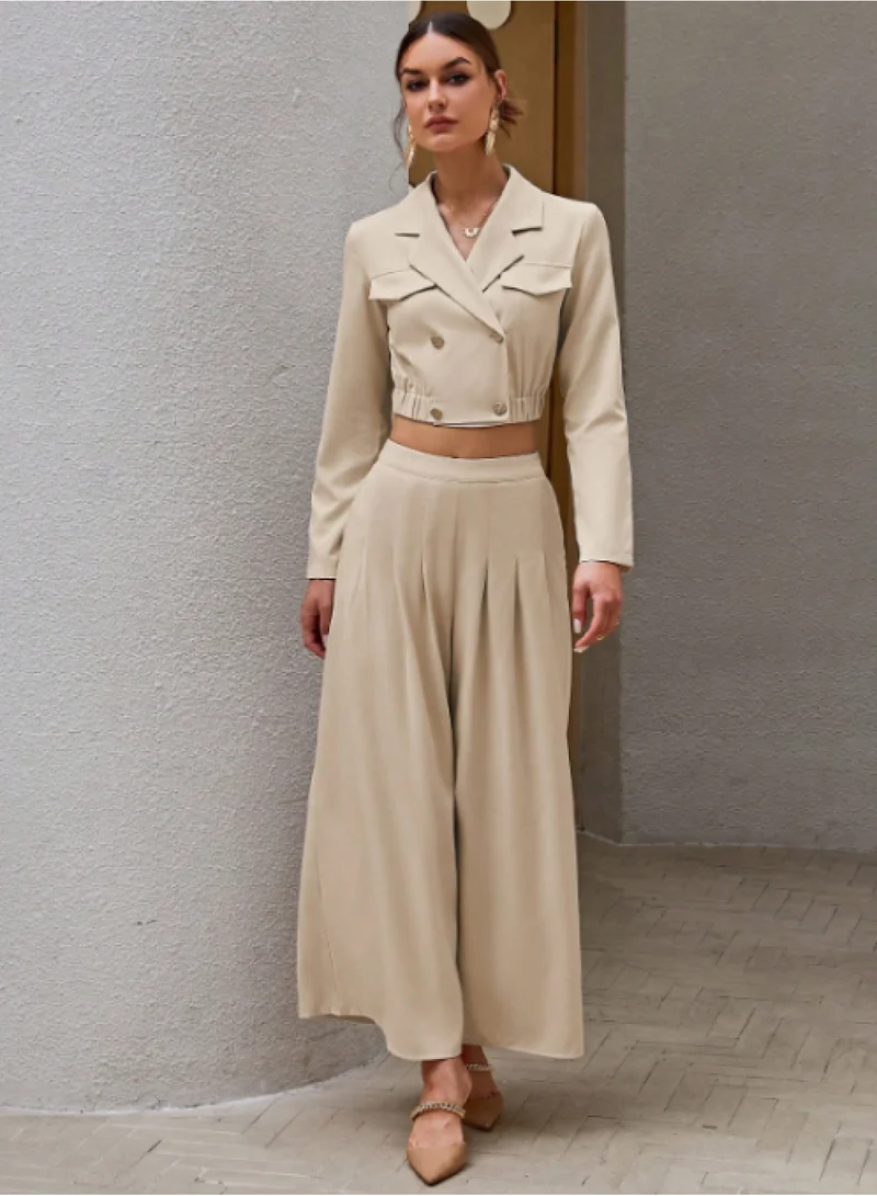 SIMPLEE Women's 2-Piece Outfit Set - Matching Top & Pants for Stylish Look