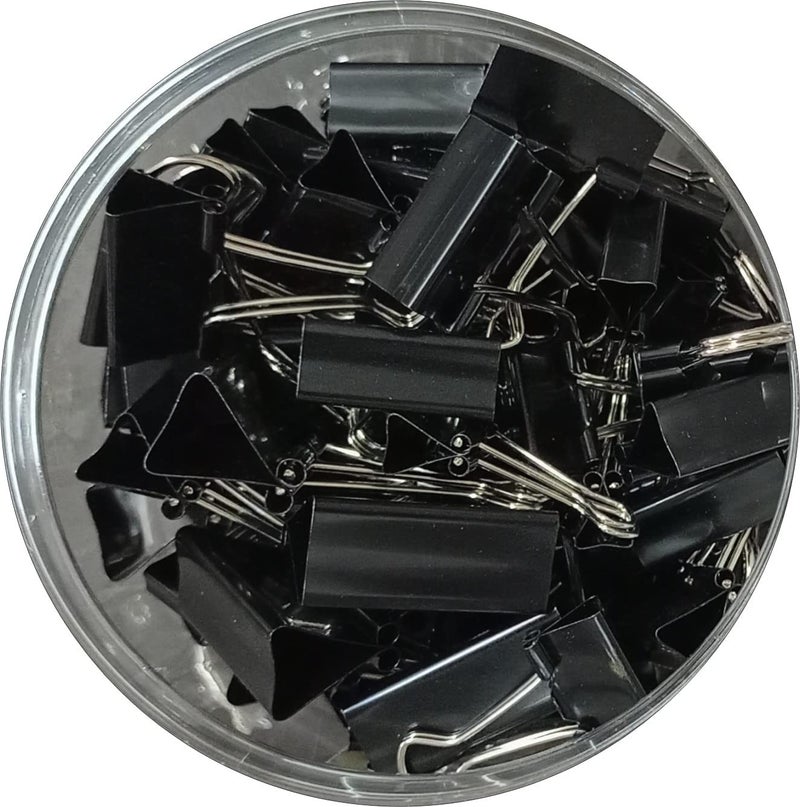 IMPRINT Metal Binder Clips Black Paper Clip 32 25 19 15 MM Binder Clips 24 of Each Size, Total 96 PC's Stationery Binding Supplies for Loose Papers, Files, DIY, Office and School Use - Image 3
