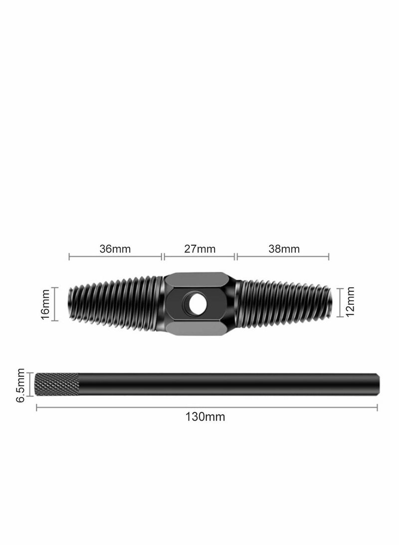 Screw Extractor, 1/2in, 3/4in Pipe Broken Screw Bolt Double Head Extractor Defective Tapped Screw Damaged Pipe Cleaning Fasteners Extractor - Image 2