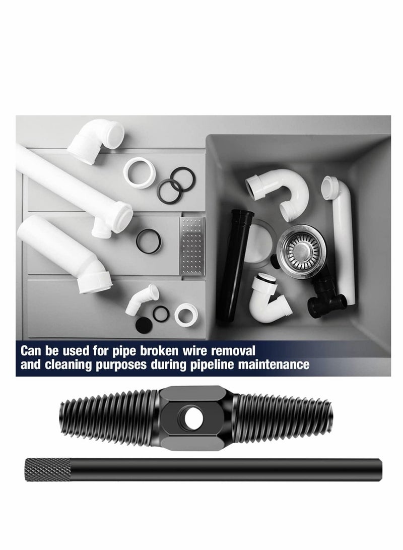 Screw Extractor, 1/2in, 3/4in Pipe Broken Screw Bolt Double Head Extractor Defective Tapped Screw Damaged Pipe Cleaning Fasteners Extractor - Image 5