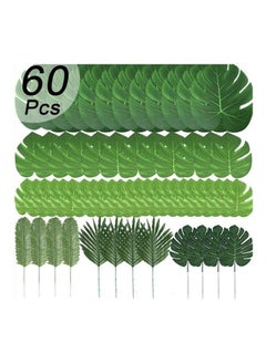 Generic 60-Piece Artificial Palm Leave Bundles Green  - Image 5
