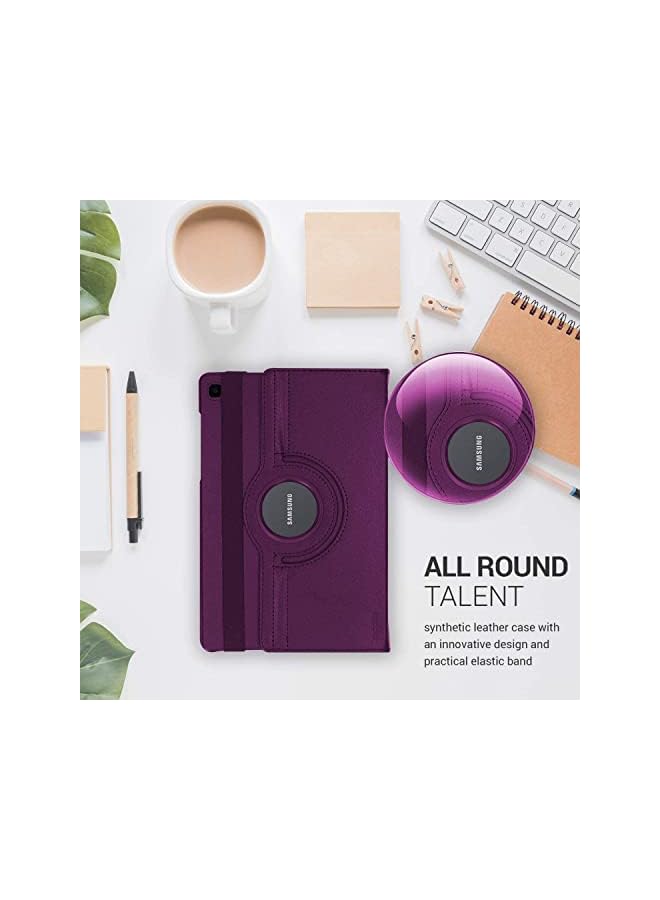 AWH Galaxy Tab A7 Case, 10.4" 2020 Tab A7 Case, Pu Leather Smart Case, 360 Degree Rotating Case, Smart Folio Bookcase For Samsung Galaxy Tab A7 10.4-Inch 2020 Case (Sm-T500/T505/T507), (Purple) - Image 1