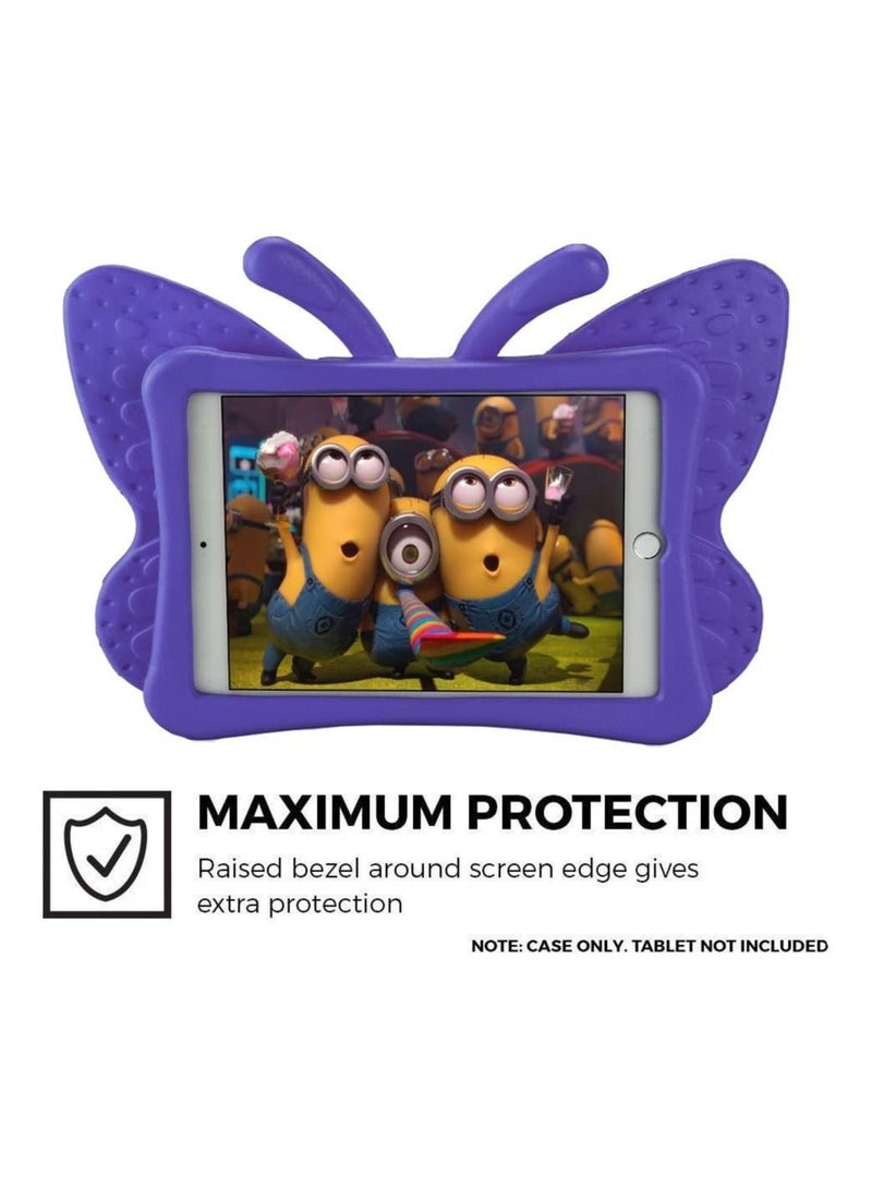 iPad Mini Case, iPad Mini 2 Case, iPad Mini 4 Case for Kids, Adorable Butterfly Wings Doubles as Kickstand Carrying Tablet Protective Case Cover for iPad mini 1/2/3/4 - Purple - Image 5