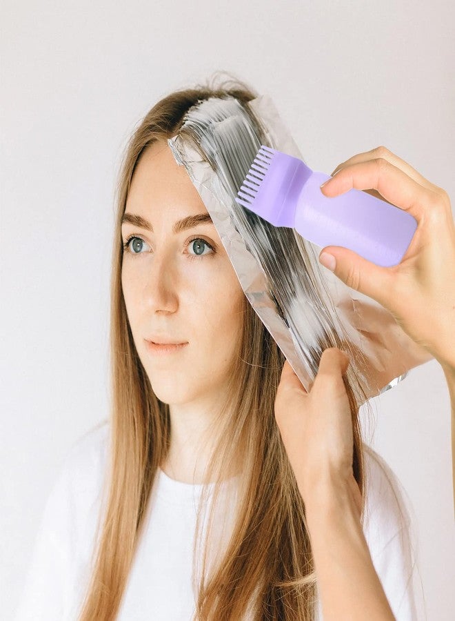 Cosywell Root Comb Applicator Bottle 6 Ounce 2 Pack Hair Dye Applicator Brush Applicator Bottle for Hair Root Comb Color Applicator Bottles with Graduated Scale (Purple) - Image 3