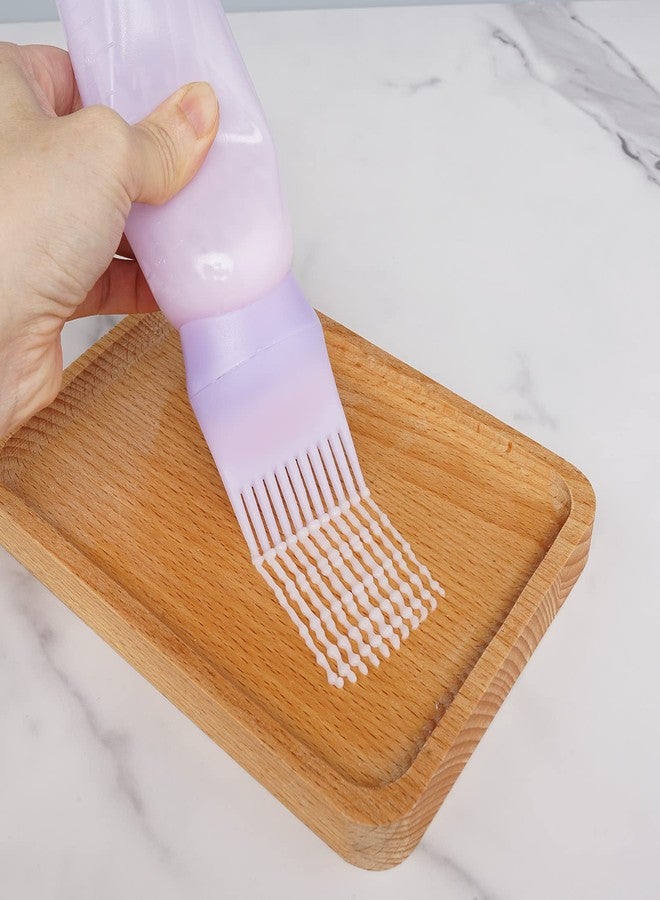Cosywell Root Comb Applicator Bottle 6 Ounce 2 Pack Hair Dye Applicator Brush Applicator Bottle for Hair Root Comb Color Applicator Bottles with Graduated Scale (Purple) - Image 5
