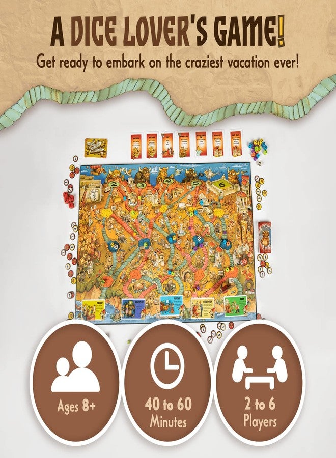 Calliope Games Running with the Bulls - Dice & Board Game - For Game Night - 2-6 Players - Image 2