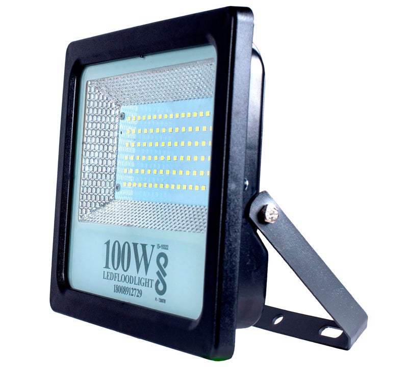 PE 100W Poly Carbonate Body BIS Approved LED Flood Light, 10000 Lumens, Cool White, IP65 Water Reesistance, Outdoor Light with 2 Year Warranty - Image 2