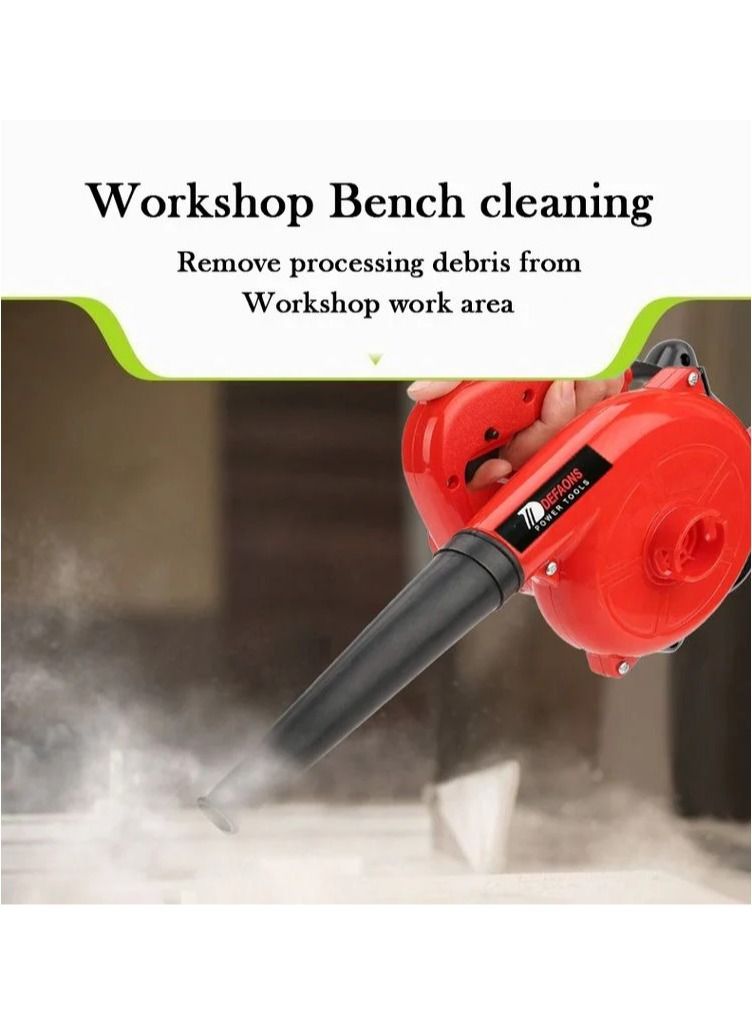 DEFAONS 500W Electric Air Blower Dust Cleaning Machine with Vacuum Function, High Speed 13000 RPM Air Blower, 3m³/min Powerful Air Flow, Handheld Electric Dust Blower for Computer, Keyboard, Workshop, Garage, Home, Office Cleaning Tool 220-240V - Image 4