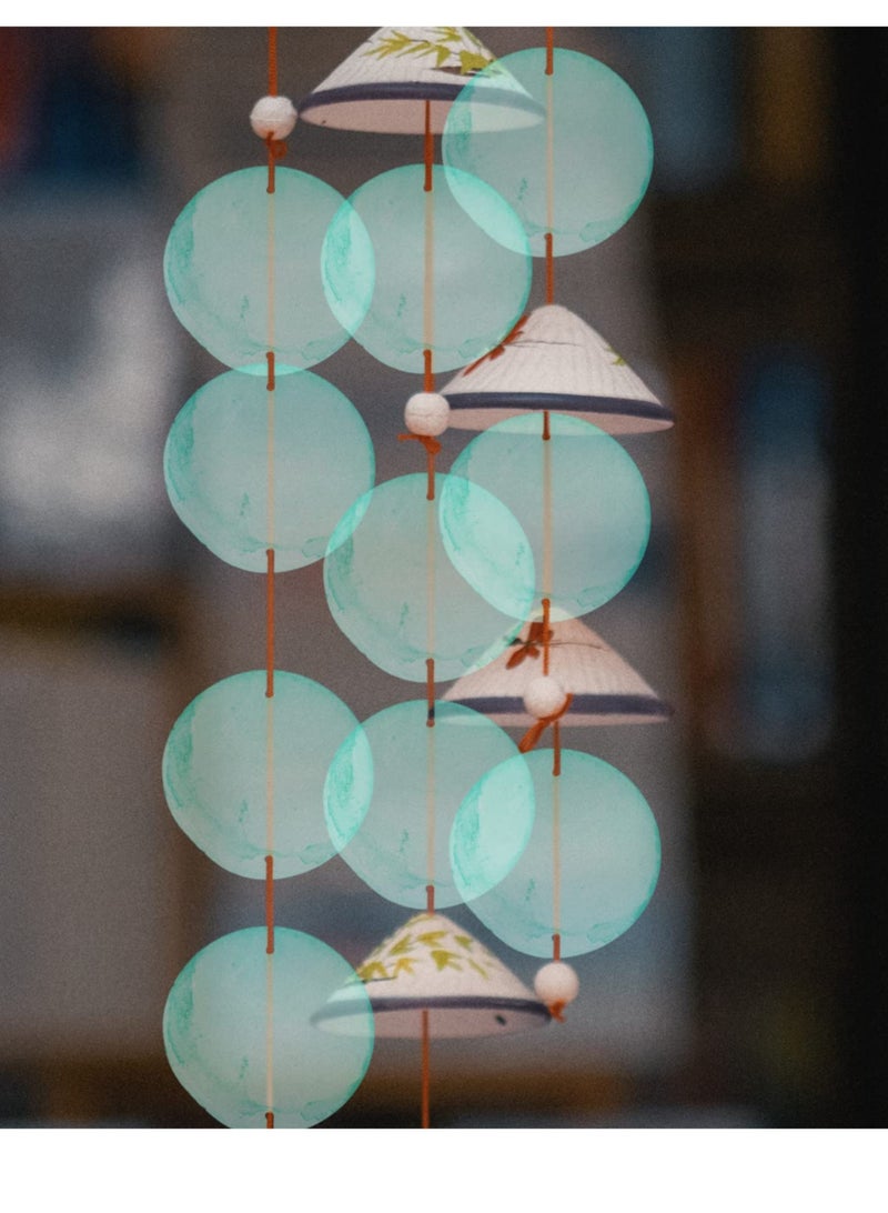 Excefore Shell Beaded Choker, 100 Pcs 50mm Flat Round Natural Capiz Shell Slice with 2 Hole, Pearl Disc Coin Beads Polished Round Slice Connector Charms, for Jewelry Making DIY Crafts Findings(Green) - Image 5