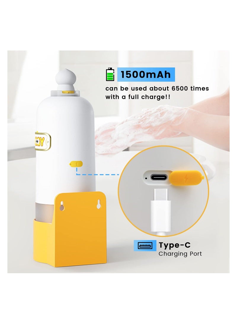 NIBEMINENT High Capacity Automatic Soap Dispenser, Touchless Infrared Dispenser Hygienic Liquid with Breathing Light/Night Light/Waterproof Base Suitable for Bathroom Kitchen Hotel Restaurant  - Image 4