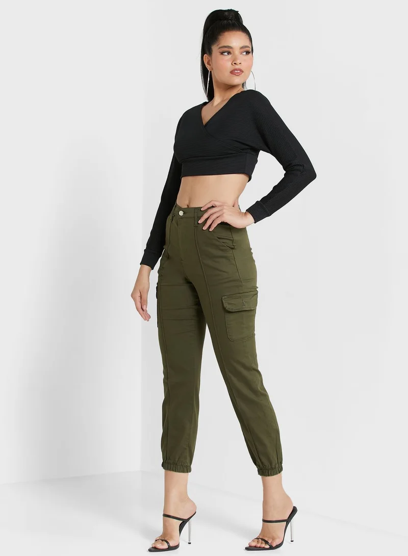 FEMME LUXE Bardot Knitted Top