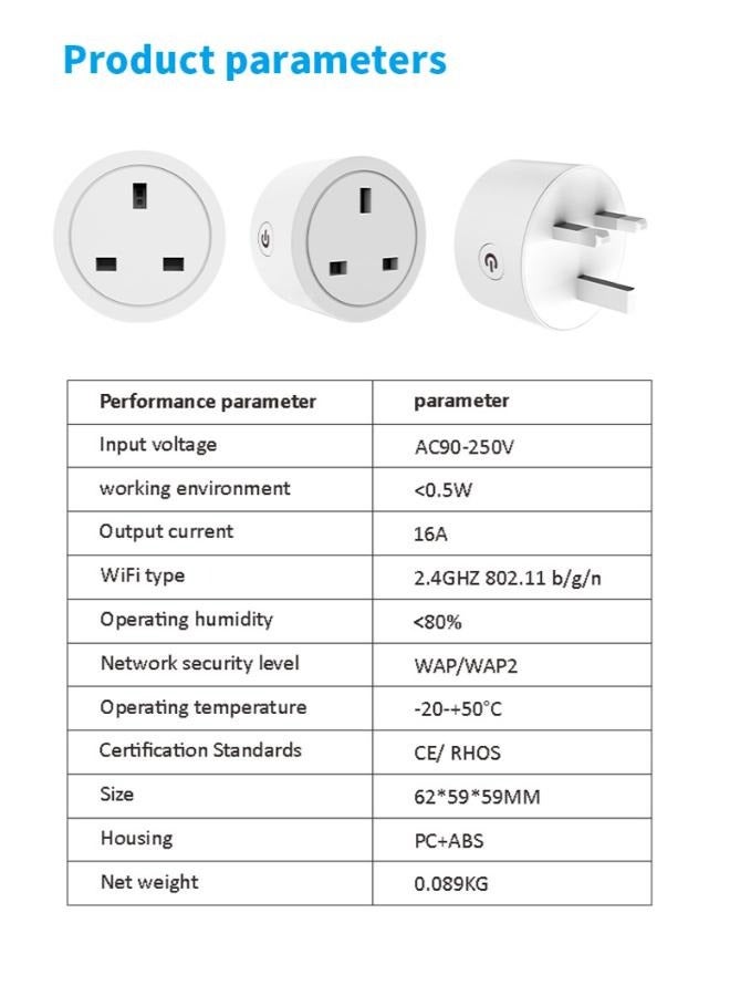 B&K Wi-Fi Smart Socket Plug - Image 2