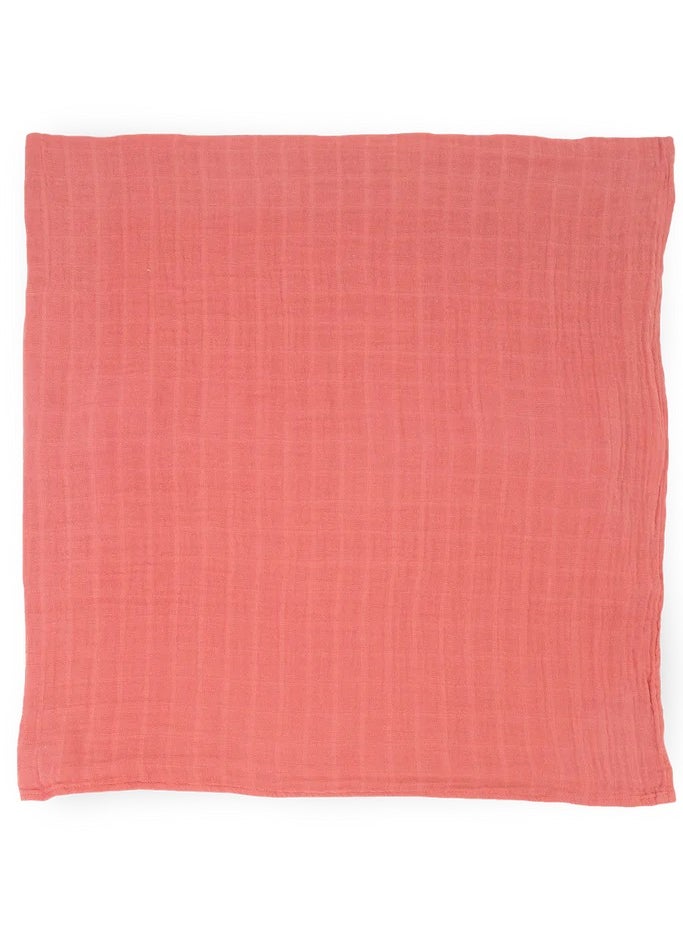 little unicorn 3-Pack Cotton Muslin Swaddle Light Pink  - Image 3