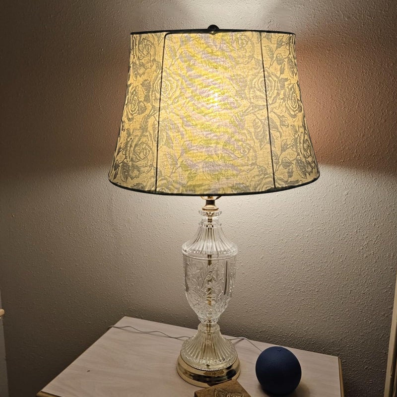 TOOTOO STAR Drum lamp shades, 12x16x11in Printed Floral Lamp shades, 1 Pack Lamp Shades for Table Lamps, Floor Lamps (Spider Fitter) - Image 5
