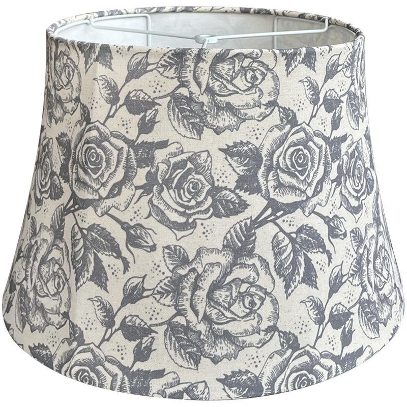 TOOTOO STAR Drum lamp shades, 12x16x11in Printed Floral Lamp shades, 1 Pack Lamp Shades for Table Lamps, Floor Lamps (Spider Fitter) - Image 1