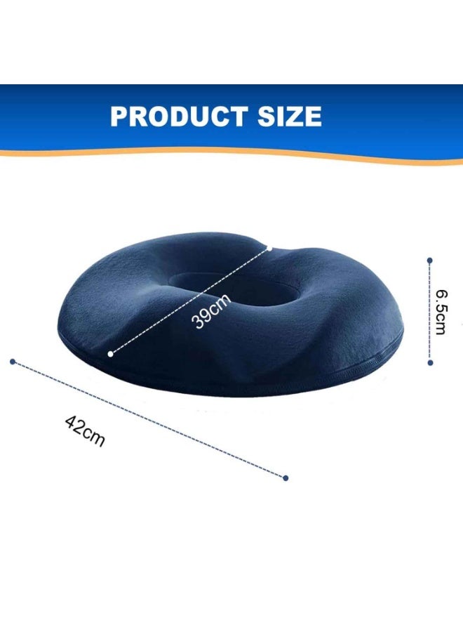 Memory Foam Seat Cushion,Massage Donut Pillow,Anti Hemorrhoids Hip Push Up Yoga,Coccyx Orthopedic Seat Cushion,Comfort Tailbone Pillow, Coccyx Donut Cushion for Home Office Car Chair (For Women) - Image 3