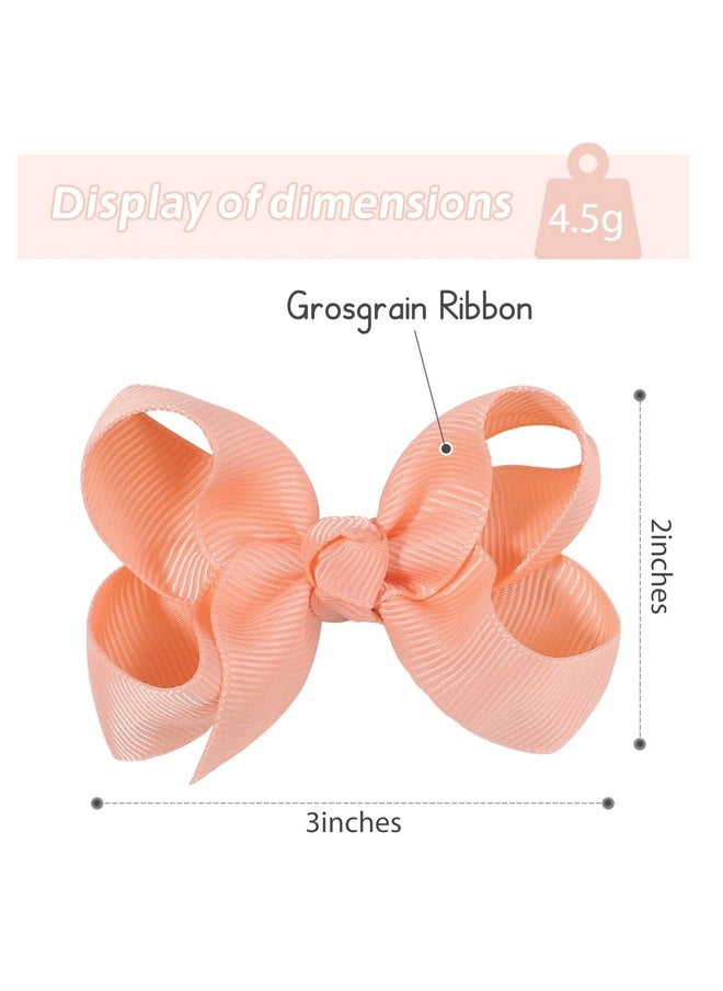 choicbaby 58pcs 3 Inches Grosgrain Ribbon Pinwheel Hair Bows Alligator Clips Hair Barrettes Accessories for Baby Girls Kids Toddlers Teens 29 Colors in Pairs  - Image 2