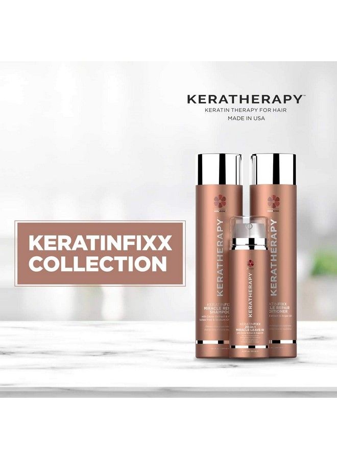 KERATHERAPY Argan Oil Based Keratinfixx Repair Keratin Shampoo From Keratherapy Sulphate Free Paraben Free Sodium Chloride Free Repairs Hair Reduces Frizz Makes Hair Smooth And Shiny Colour Safe Unisex 300 Ml - Image 5