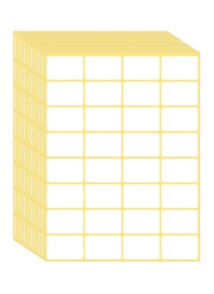 480 Pcs Matte White Labels Stickers, 2.5 x 3.9 cm, Small Blank Removable Price Tags, Ideal for Jar, Box, File Folders, Perfect for School, Office, Kitchen, Compatible with Laser Ink Jet Printers