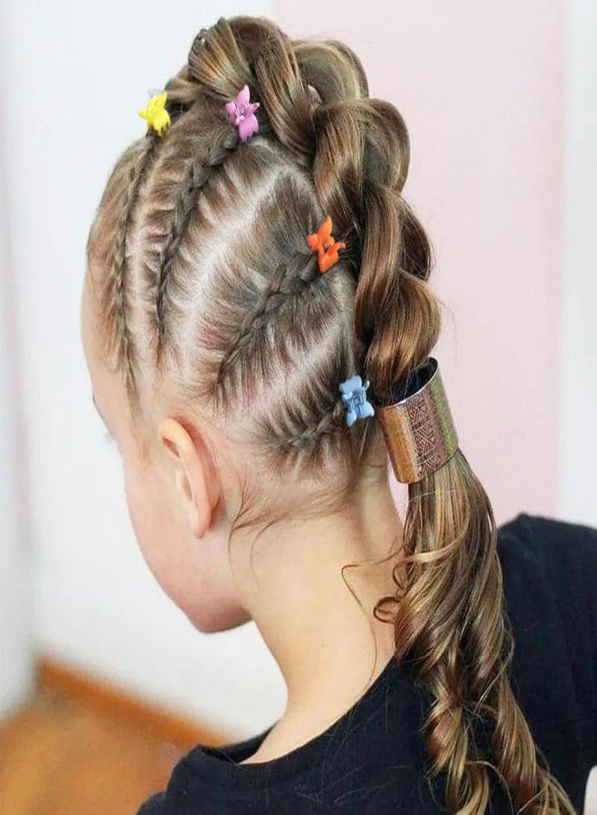 BEBEEPOO Mini Butterfly Hair Claw Clips, Butterfly Hair Clips for Girls 100 Pack -10 Assorted Colorful Hair Accessories for Girls and Women - 90s Y2K Cute, Small - Image 3