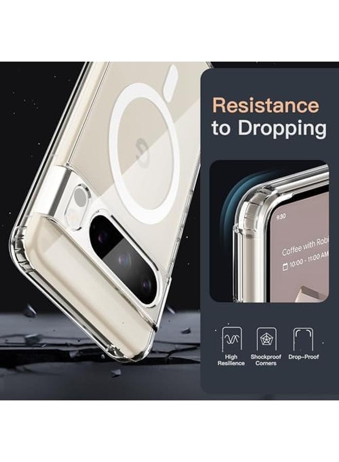 جي تيك جراب مغناطيسي لهاتف Google Pixel 8 Pro مقاس 6.7 بوصة 2023 متوافق مع ملحقات Magsafe، غطاء هاتف واقي مقاوم للصدمات غير قابل للاصفرار، غطاء خلفي شفاف صلب من مادة البولي كربونات - Image 5