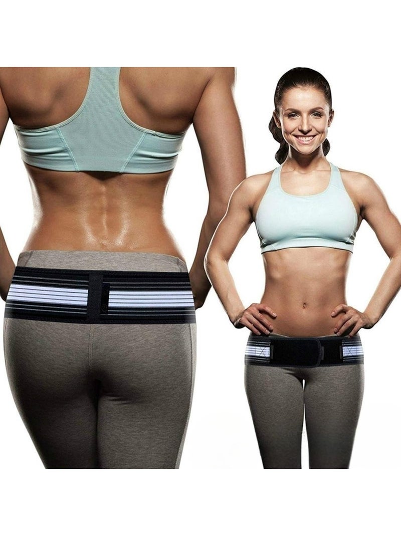 DubaiGallery Sacroiliac SI Joint Hip Belt - Lower Back Support Brace for Men and Women, Adjustable Pelvic Compression Support Strap for Sacroiliac Joint, Sciatic Nerve, Pelvis, Lumbar Spine, Hips, Legs - Image 3