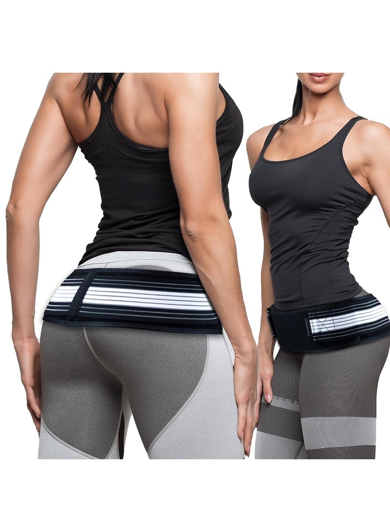 DubaiGallery Sacroiliac SI Joint Hip Belt - Lower Back Support Brace for Men and Women, Adjustable Pelvic Compression Support Strap for Sacroiliac Joint, Sciatic Nerve, Pelvis, Lumbar Spine, Hips, Legs - Image 1