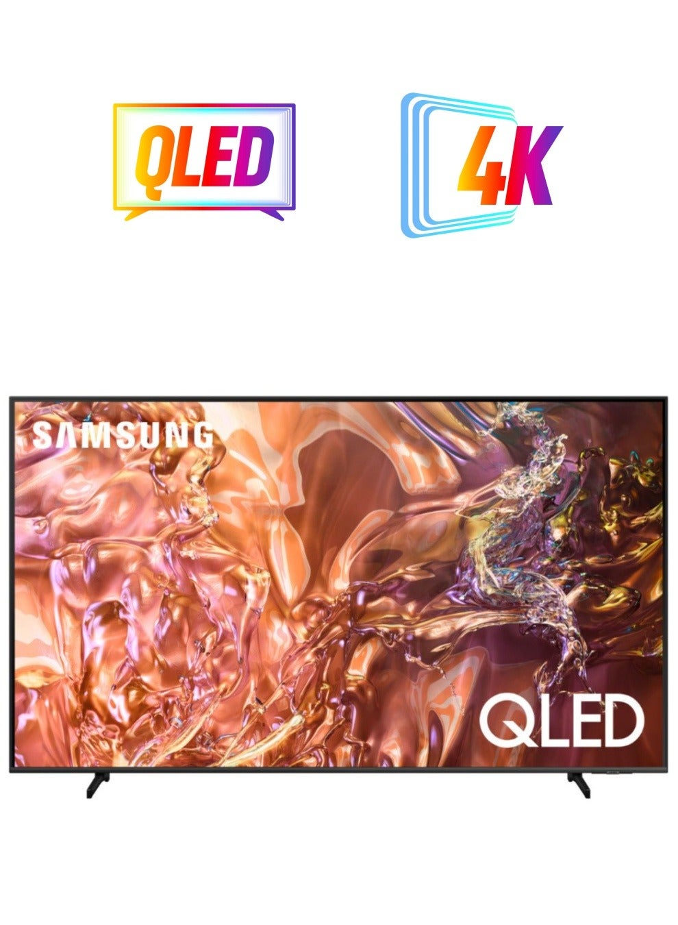 75 Inch QLED 4K Upscaling Smart TV | Big TV | QE1D | 100% Color Volume with Quantum Dot | 50HZ | Tizen OS | Quantum HDR | (2024) QA75QE1DAUXSA black