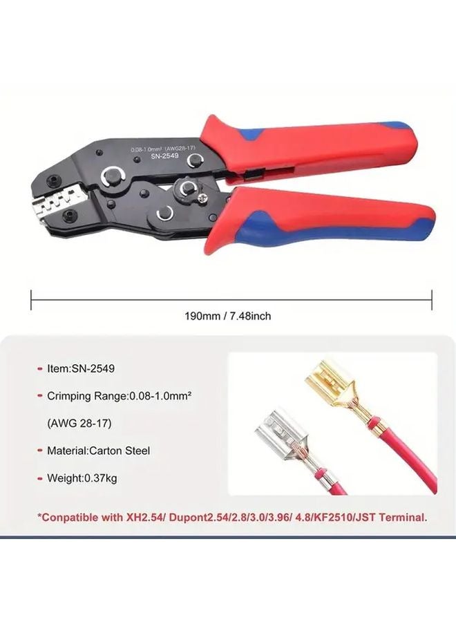 SN 2549 أداة كبس ثقيلة يدوية ذات مقبض متعدد للوصلات JST وMolex وDupont - Image 4