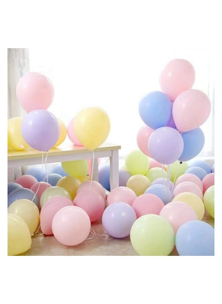 بارتي بروبس بالونات ملونة باستيل من بارتي بروبز لحفلات أعياد الميلاد / استحمام الطفل / تزيين الحفلات (عبوة من 50) - Image 1
