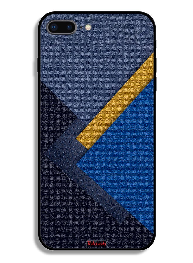 Tolwak Apple iPhone 7 Plus Protective Case Triangles Leather Shades Pattern - Image 2