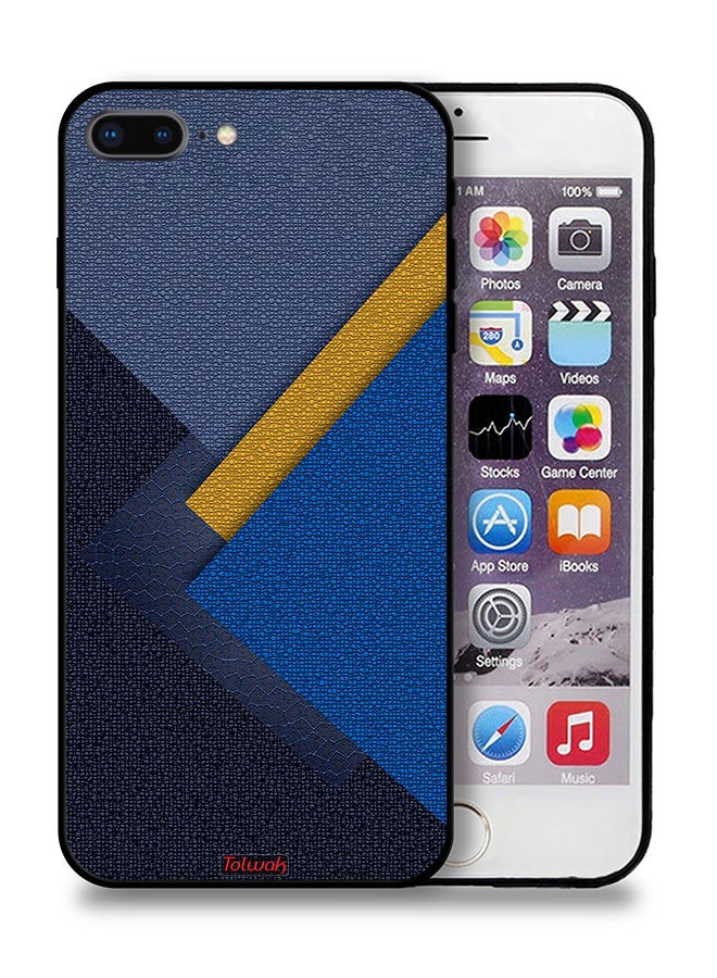 Tolwak Apple iPhone 7 Plus Protective Case Triangles Leather Shades Pattern - Image 1