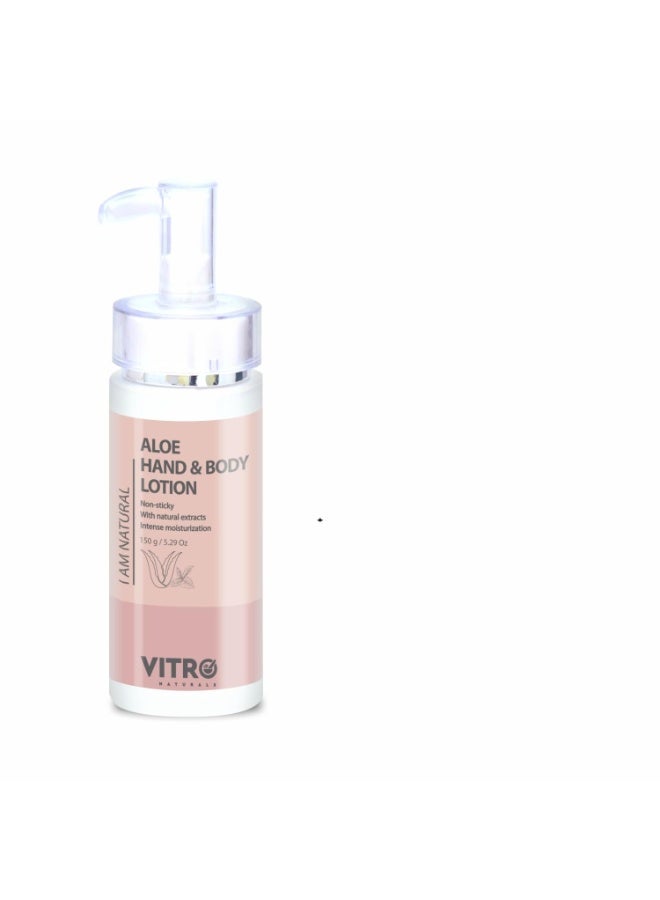 VITRO Hand & Body Lotion 150ml | Intensive Moisture & Hydration | Aloe Vera & Wheat Germ Extract | Non-Greasy - Image 1