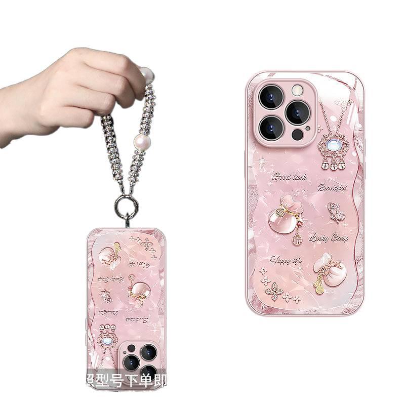 MS Protective Case, Glass Drop Protection, Shockproof Cover for Redmi Note 13 Pro, Pink - Image 1