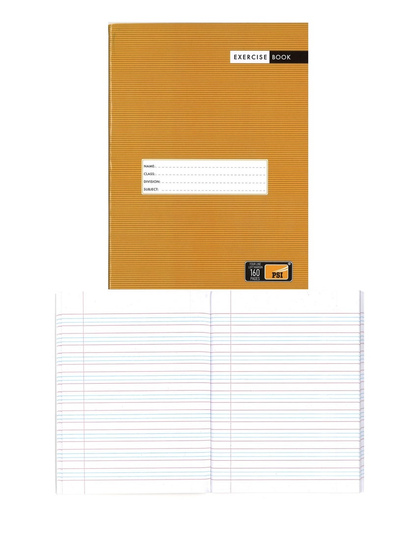 Psi - Four Lined Exercise Notebook 160 Pages A5 Size - Image 1