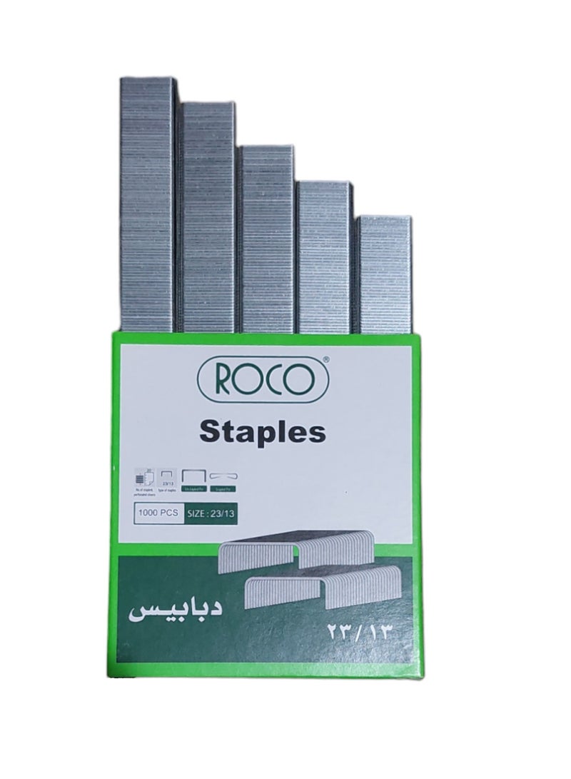 ROCO Half Strip Heavy Duty Staples Silver - Image 2