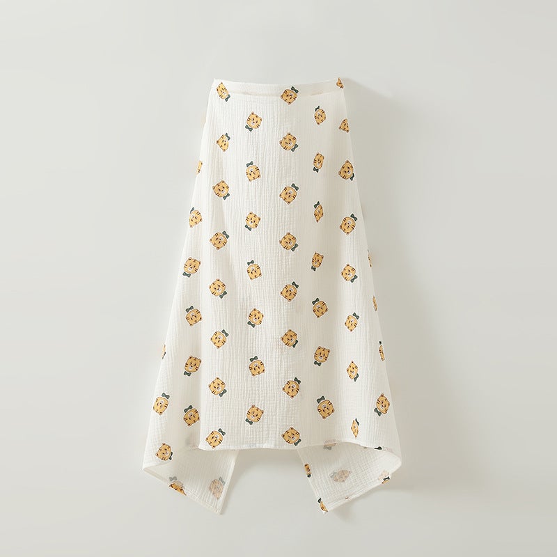 Baby Bath Towel Gauze Pure Cotton Wrapped Newborn Cotton Baby Blanket Cover Belly Kidsren's Bath Spring and Summer Newborn - Image 3