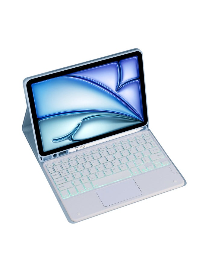 Generic - For Huawei Cloud C7 2nd Generation Square Key Bluetooth Keyboard 11.5 "Cloud C7 2nd Generation Tablet BBG7-W00-Color:[square Keyboard] Passion Blue (excluding Stylus) - Image 1