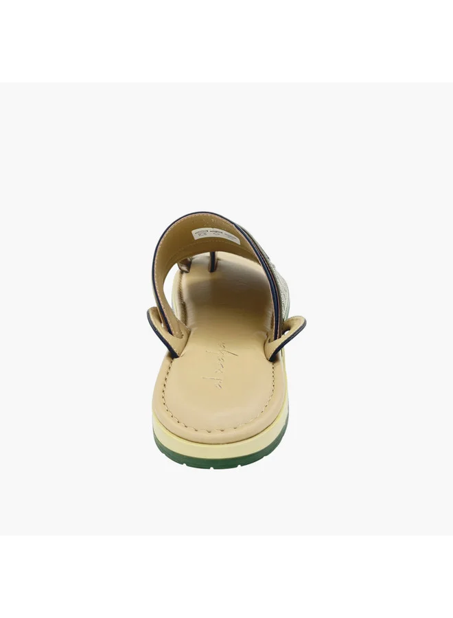 Al Waha Men's Panelled Slip-On Arabic Sandals