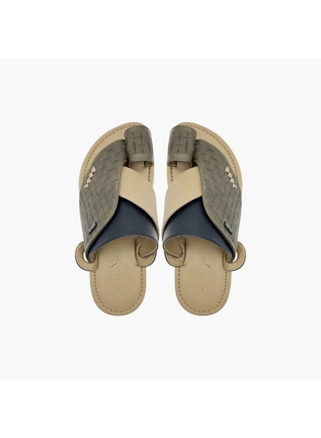 Al Waha Men's Panelled Slip-On Arabic Sandals