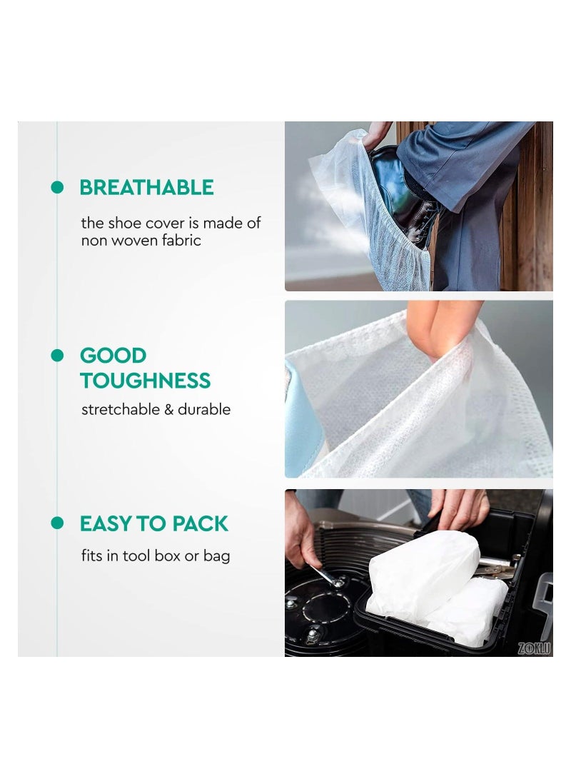 Disposable Rain Shoe Covers,50 Pairs of Shoe Protectors for Rainy Days, Sneaker Bottom Protection One Size Fits All Non-Slip Shoe Covers for Walking Boot Protection, for Household and Kids - Image 3