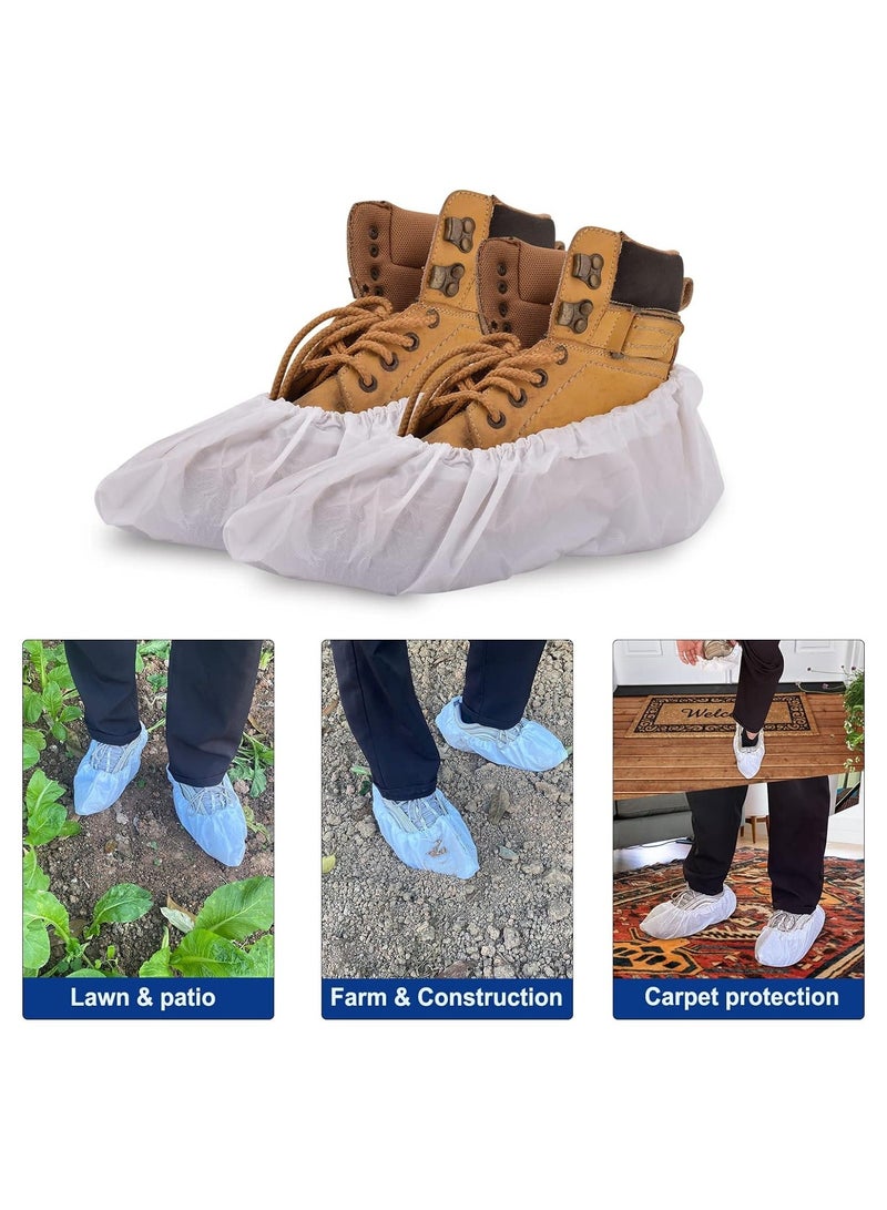 Disposable Rain Shoe Covers,50 Pairs of Shoe Protectors for Rainy Days, Sneaker Bottom Protection One Size Fits All Non-Slip Shoe Covers for Walking Boot Protection, for Household and Kids - Image 4