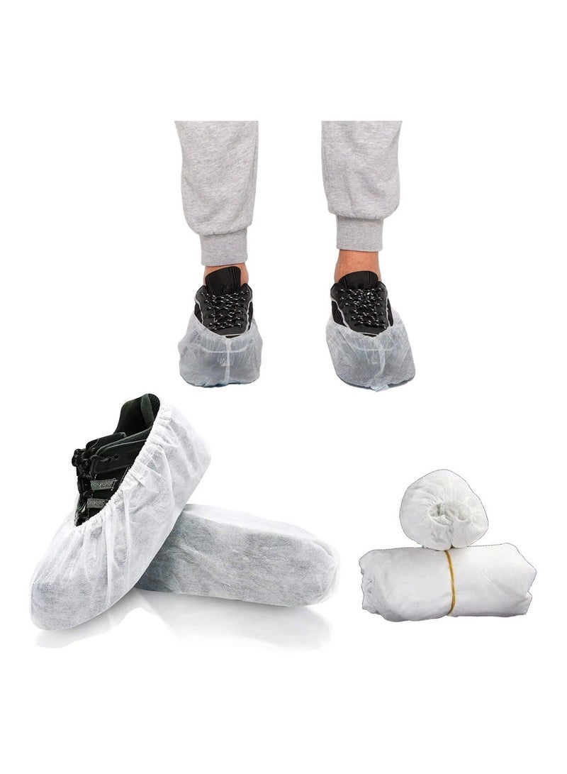 Disposable Rain Shoe Covers,50 Pairs of Shoe Protectors for Rainy Days, Sneaker Bottom Protection One Size Fits All Non-Slip Shoe Covers for Walking Boot Protection, for Household and Kids - Image 1