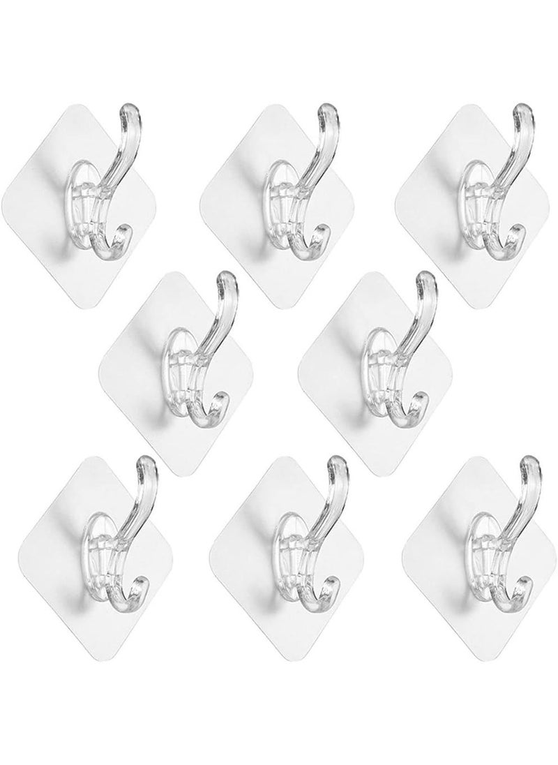 Generic MegaNest Self Adhesive Wall Hooks Waterproof HeavyDuty Sticky Hooks NailFree Multipurpose Home Storage 2KG Hanging Capacity Pack of 5  - Image 3