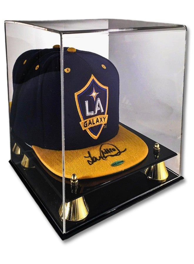 Max Protection Baseball Hat Display Case with 3/16" UV Protected Acrylic - Premium Cap Display with Mirrored Back for Collectors - Dustproof Baseball Cap Storage - Image 1