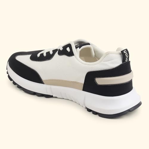 YOHO Low-Top Sneakers 1 for Women |Stylish Design | Lightweight Build | Breathable Comfort | Easy Slip-On | All-Day Support | Classic Black - UK 7 - Image 4