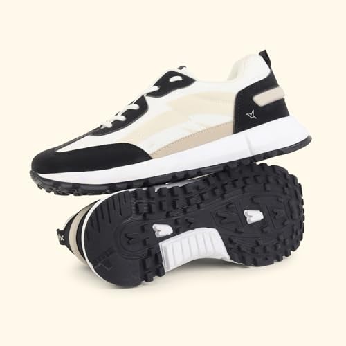 YOHO Low-Top Sneakers 1 for Women |Stylish Design | Lightweight Build | Breathable Comfort | Easy Slip-On | All-Day Support | Classic Black - UK 7 - Image 3