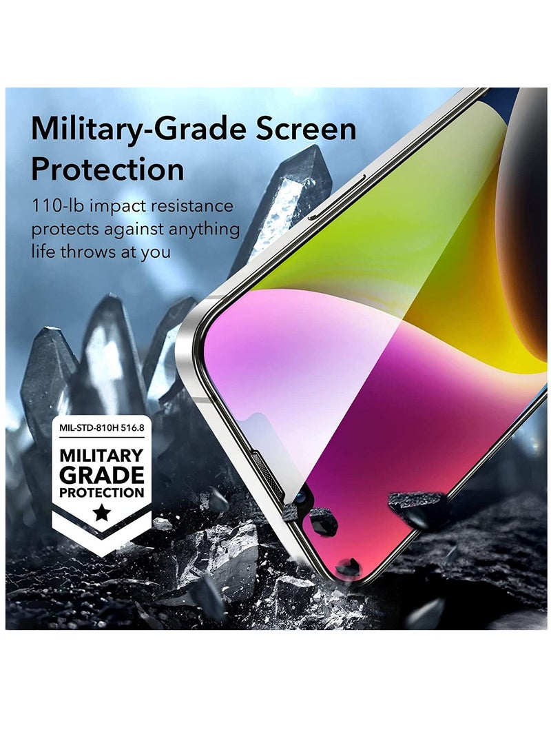 DUSALA Screen Protector Compatible with iPhone 14 Plus and iPhone 13 Pro Max, Ultra-Tough Tempered-Glass -2 PACK - Image 3